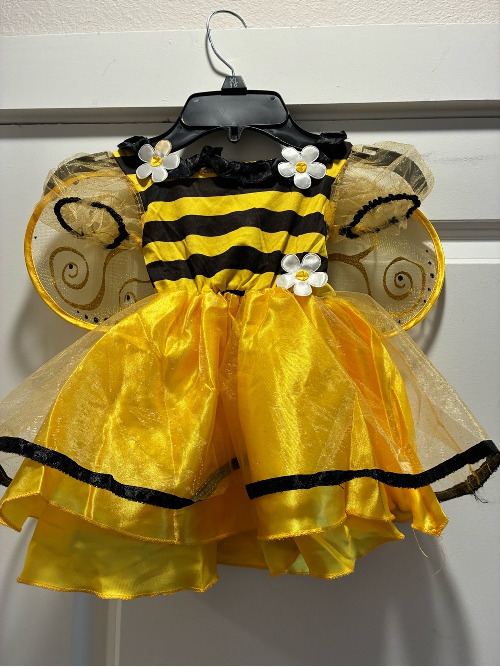 Disney Yellow and Black Bee Costume Dress with Wing Accents - Picture 1 of 3